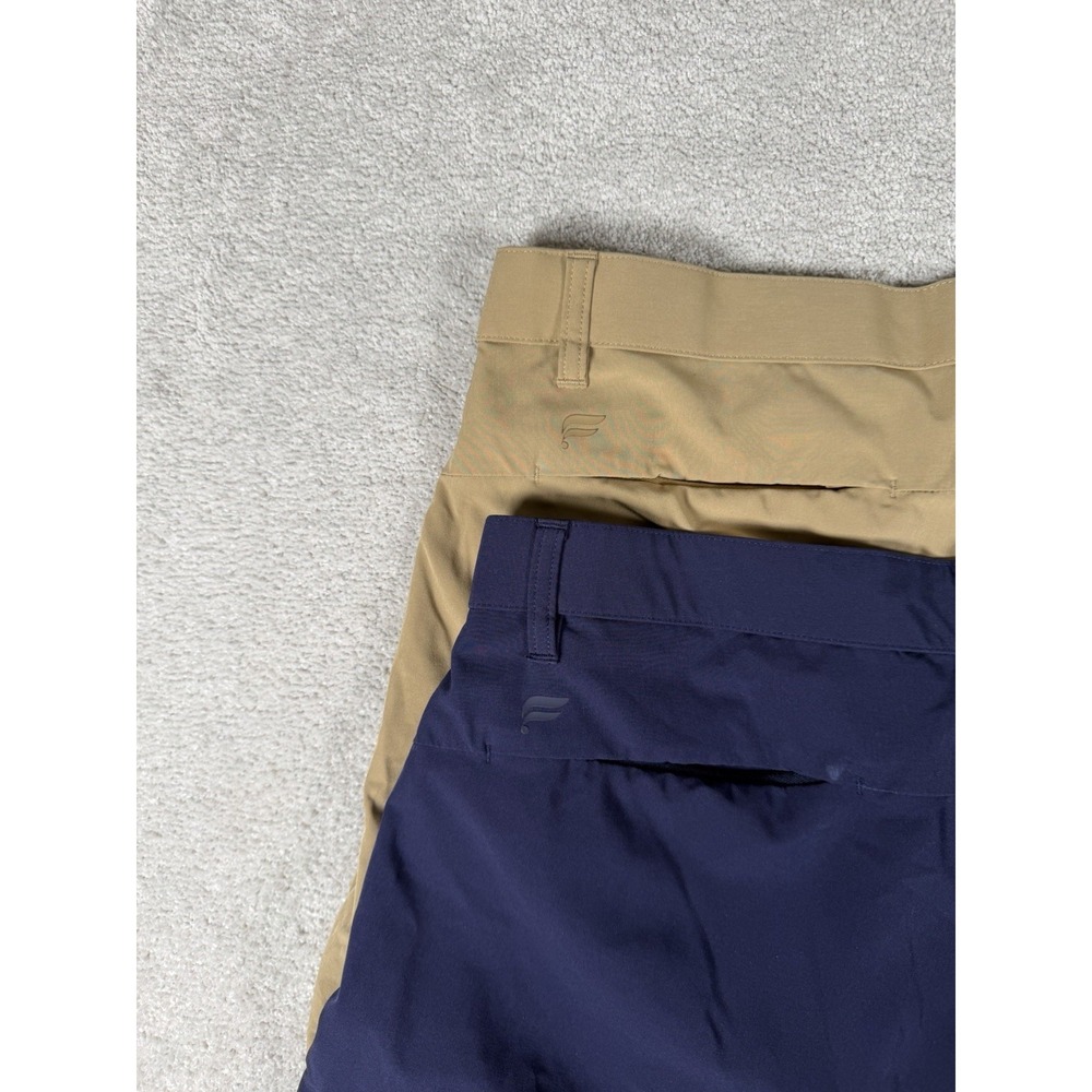 Lot‎ Of 2 Fabletics The Only Pant Men 32x30* Navy Tan Stretch Preppy City Office